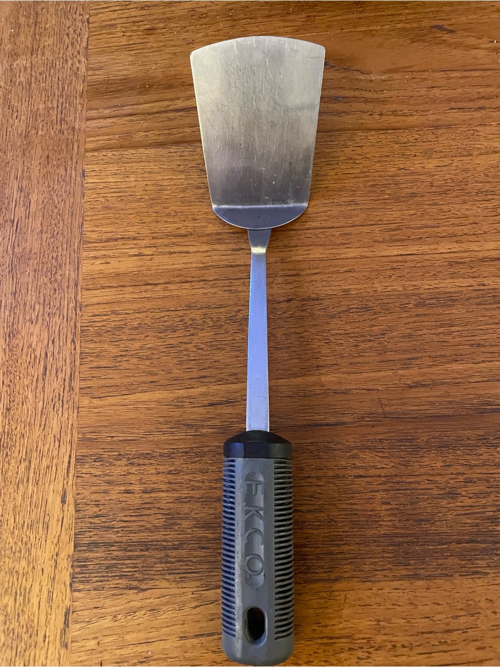 Ekco Stainless Steel Turner with Black thick Nylon Grip